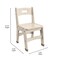 Flash Furniture Bright Beginnings  Commercial Grade Wooden Classroom Chairs, 11.5" Seat Height with Non-Slip Foot Caps and Built-In Carrying Handle, Natural, PK2 MK-KE24442-GG - alternate 2